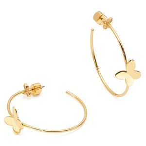 KATE SPADE • In A Flutter Butterfly Hoop Earrings